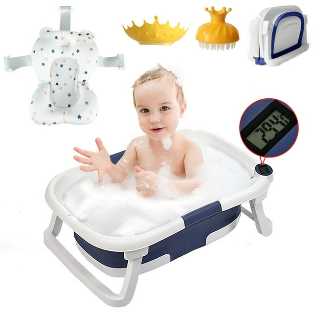 Yuhuan Collapsible Baby Bathtub Portable Foldable Baby Bath Tubs with