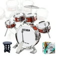 thumbnail image 1 of Yuhuan Drum Sets for Kids Jazz Drum Set for Beginners 5 Drums with Stools Drumsticks Cymbal Children Drum Toys Toddler for Boys and Girls 3-14 Years, 1 of 8