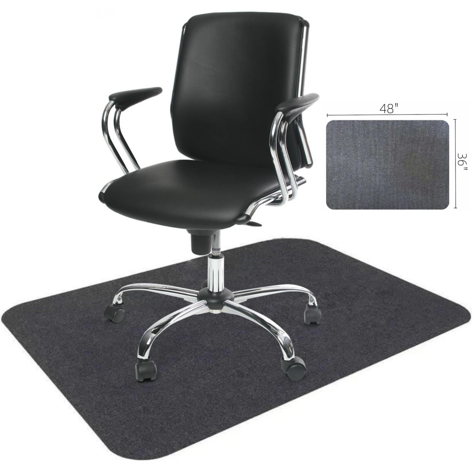 Yuhuan Hardwood Floors Chair Mats for Office Chairs for Carpet 36"*48