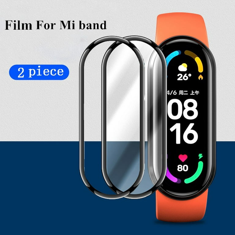 2 pcs For Xiaomi Mi Band 8 7 Screen Protector Film For Xiaomi Mi Band 6  Screen Protector Film For Xiaomi Mi Band 5 Smart Wristband Bracelet For  Xiomi Mi Band 4 miband 3 TPU Protective Films