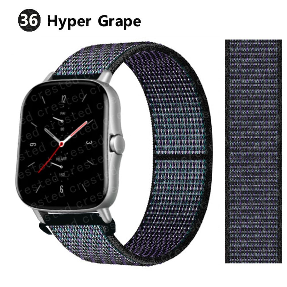 Cinturino In Nylon 22 Mm Per Orologi Sportivi Huami Amazfit GTR 47mm, GTR 2/2e, GTR 3, Pace, Stratos - Foto 5
