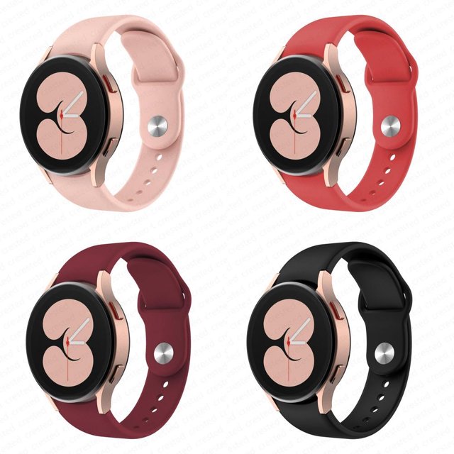 YuiYuKa 4Pack 20mm Silicone Band No Gap Strap Compatible with Samsung