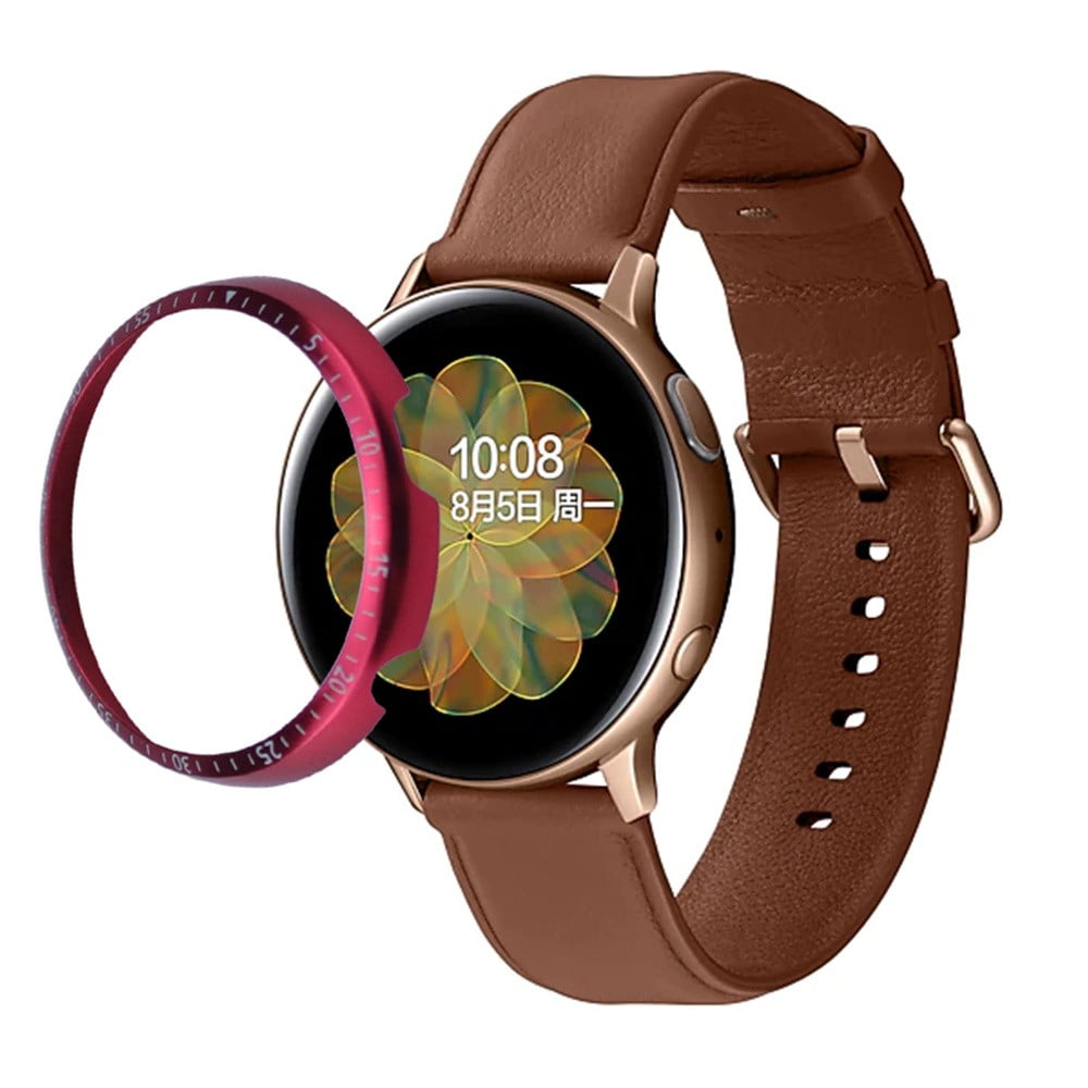 YuiYuKa Case For Samsung Galaxy Watch active 2 40mm 44mm Protector Bezel Ring Accessories Adhesive Metal Bumper Cover Active2 40 44 mm red Walmart Business Supplies