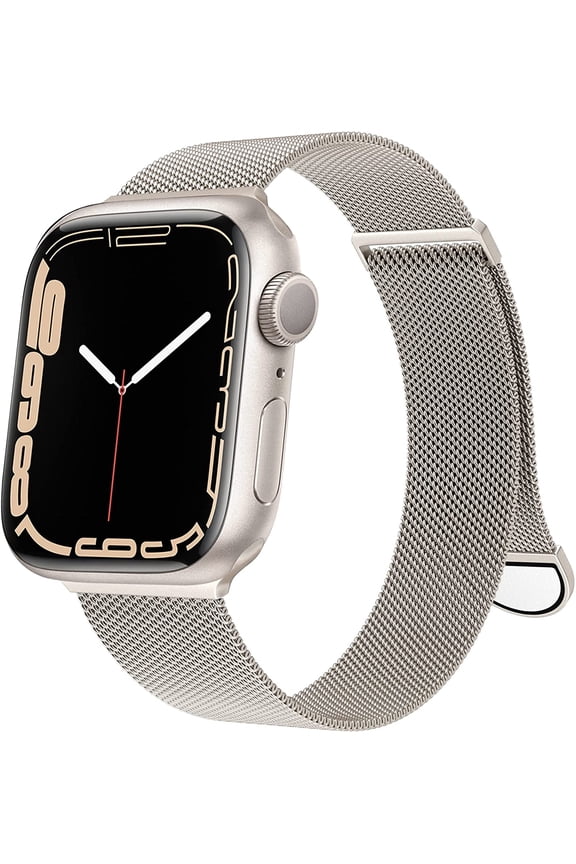 Compatible With Apple Watch Bands 38mm 42mm 40mm 44mm 41mm 45mm Ultra 49mm,Adjustable Strap Magnetic Wristbands Milanese Loop Mesh Apple Wristwatches Bands for iwatch series 8 7 6 Se 5 4 3 2 1