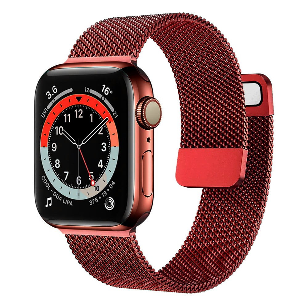YuiYuKa 2 Pcs Metal Stainless steel Strap Compatible with Apple Watch bands  44mm 40mm 41mm 45mm 38mm 42mm 49mm Milanese Loop Band Magnetic Strap for  iwatch series 9 8 7 SE 6 5 4 3 2 1 Black 