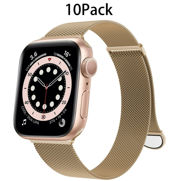 YuiYuKa Compatible 41mm Ultra Wristwatches iwatch Se Watch 7 4 Milanese With for series 8 Strap Mesh 45mm 2 40mm Apple 1 Bands 6 Magnetic 3 Wristbands Apple Loop 5 38mm 44mm Bands 49mm，Adjustable 42mm