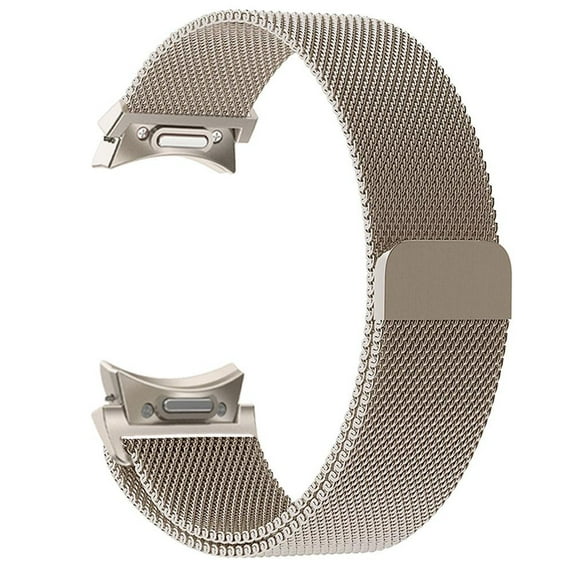 YuiYuKa No Gap Milanese Loop Stainless Steel Metal Bands for Samsung Galaxy Watch 6 5 4 40mm 44mm/4 6 Classic 47mm 43mm 46mm 42mm, Magnetic Loop Strap for Samsung Galaxy watch 5 Pro 45mm