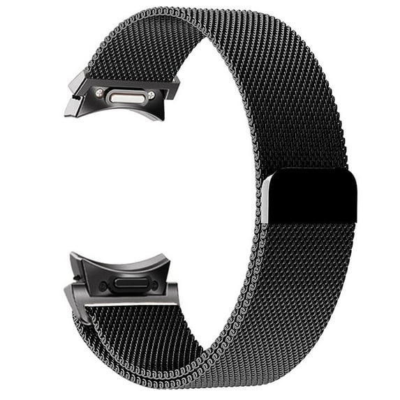 YuiYuKa No Gap Milanese Loop Stainless Steel Metal Bands for Samsung Galaxy Watch 6 5 4 40mm 44mm/4 6 Classic 47mm 43mm 46mm 42mm, Magnetic Loop Strap for Samsung Galaxy watch 5 Pro 45mm