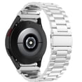 thumbnail image 1 of YuiYuKa No Gaps Stainless Steel Band for Samsung Galaxy Watch 4 Classic 46mm 42mm/Galaxy Watch Watch 5 4 44mm 40mm/Galaxy Watch 5 Pro/5 Bands Women Men Strap Curved end Metal Wristbands - silver, 1 of 9