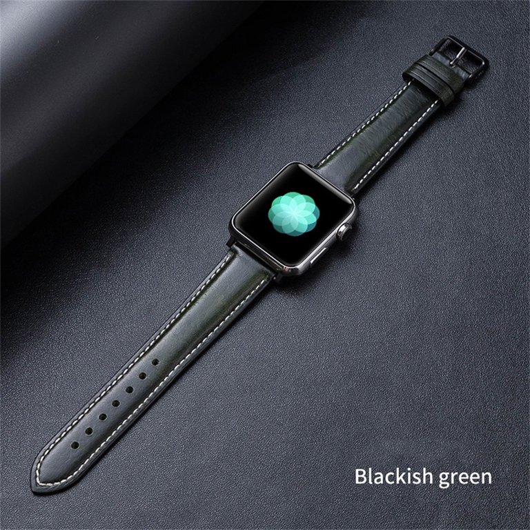 YuiYuKa Genuine Leather Strap Compatible with Apple Watch Band iWatch Bands  41mm 40mm 38mm 45mm 44mm 42mm 49，Leather Bracelet for iWatch Series 9 8 7 