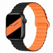 YuiYuKa Magnetic Loop Strap Silicone Band Compatible with Apple watch band 45mm 44mm Ultra 49mm 40mm 41mm 38mm 42mm for Women Men, Strong Magnet Closure Bracelet iWatch series Ultra 9 8 7 SE 6 5 4 3