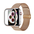 thumbnail image 1 of YuiYuKa Milanese Loop Bands and Hard Aluminium Case Cover for Apple Wacth Bands for 44mm 42mm 40mm 38mm, Stainless Steel Metal Mesh Wristbands With Bumper Protector for iWatch Series SE 6 5 4 3 2 1, 1 of 11