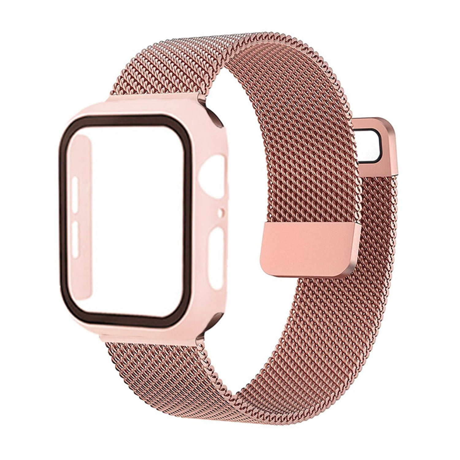YuiYuKa Milanese Loop + Case Compatible with Apple Watch