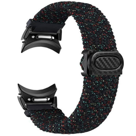 YuiYuKa No Gap 20mm Band for Samsung Galaxy Watch 6 5 4 Band 40mm 44mm Watch 5 Pro 45mm/Galaxy Watch 6 classic bands 43mm 47mm /4 classic 42mm 46mm Magnetic Fabric Woven Braided strap for women men