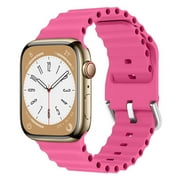 YuiYuKa Ocean Strap Compatible with Apple Watch Band 49mm 45mm 44mm 40mm 41mm 38mm 42mm Silicone Correa Sport Bracelet iWatch Series 9 8 7 6 5 4 3 2 1 SE Ultra Bands