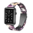 thumbnail image 1 of YuiYuKa Resin Lightweight Replacement Band for Apple Watch Band 40mm 44mm 38mm 42mm 41mm 45mm Series SE 7 6 5 4 3 2 1 iWatch band Wristband Bracelet Strap for Women Men, 1 of 11