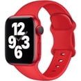 thumbnail image 1 of YuiYuKa Silicone Sport Band Compatible with Apple Watch Bands iWatch Band 49mm 45mm 44mm 42mm 41mm 40mm 38mm Apple watch Sereis 9 8 7 SE 6 5 4 3 Ultra 2 for Women Men, Elastic Adjustable Watch Bands, 1 of 7