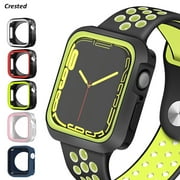 YuiYuKa Silicone cover Compatible with Apple Watch case 44mm 40mm 45mm 41mm 42mm 38mm Accessories Watch Protector for iWatch series 9 8 7 5 4 3 SE 6