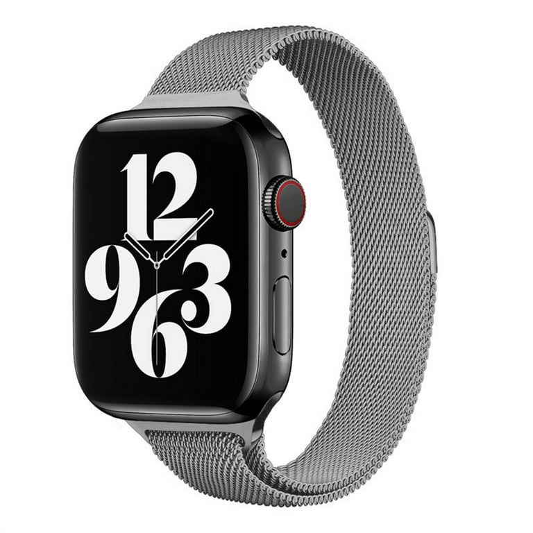 YuiYuKa Slim Magnetic Strap Compatible with Apple Watch Band 44mm 40mm 45mm  41mm 42mm 38mm 49mm Stainless Steel Milanese Loop Wrist Bands bracelet