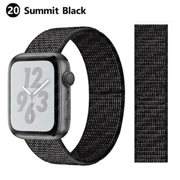 YuiYuKa Sport Loop Nylon Strap Compatible with Apple Watch Bands 44mm 45mm 41mm 40mm 38mm 42mm Ultra 49mm Women Men Adjustable Velcro Braided Wristbands Replacement iWatch Band Series 9 8 7 SE 6 5 4 3