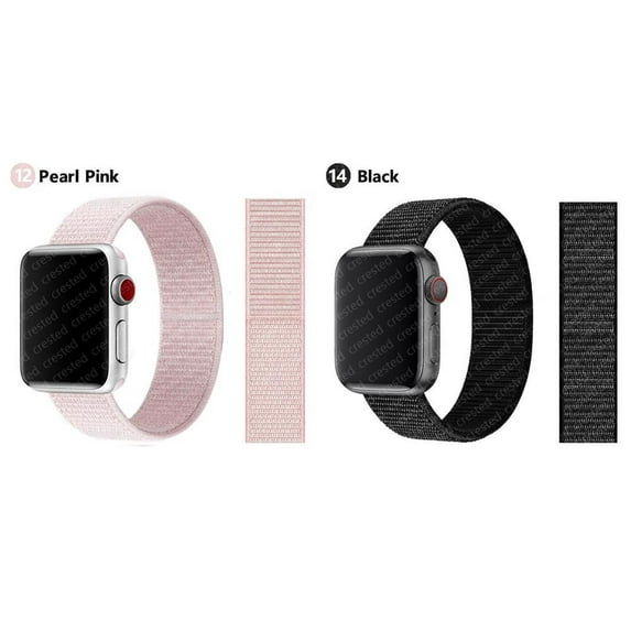 YuiYuKa Sport Loop Nylon Strap Compatible with Apple Watch Bands 44mm 45mm 41mm 40mm 38mm 42mm Ultra 49mm Women Men Adjustable Velcro Braided Wristbands Replacement iWatch Band Series 9 8 7 SE 6 5 4 3