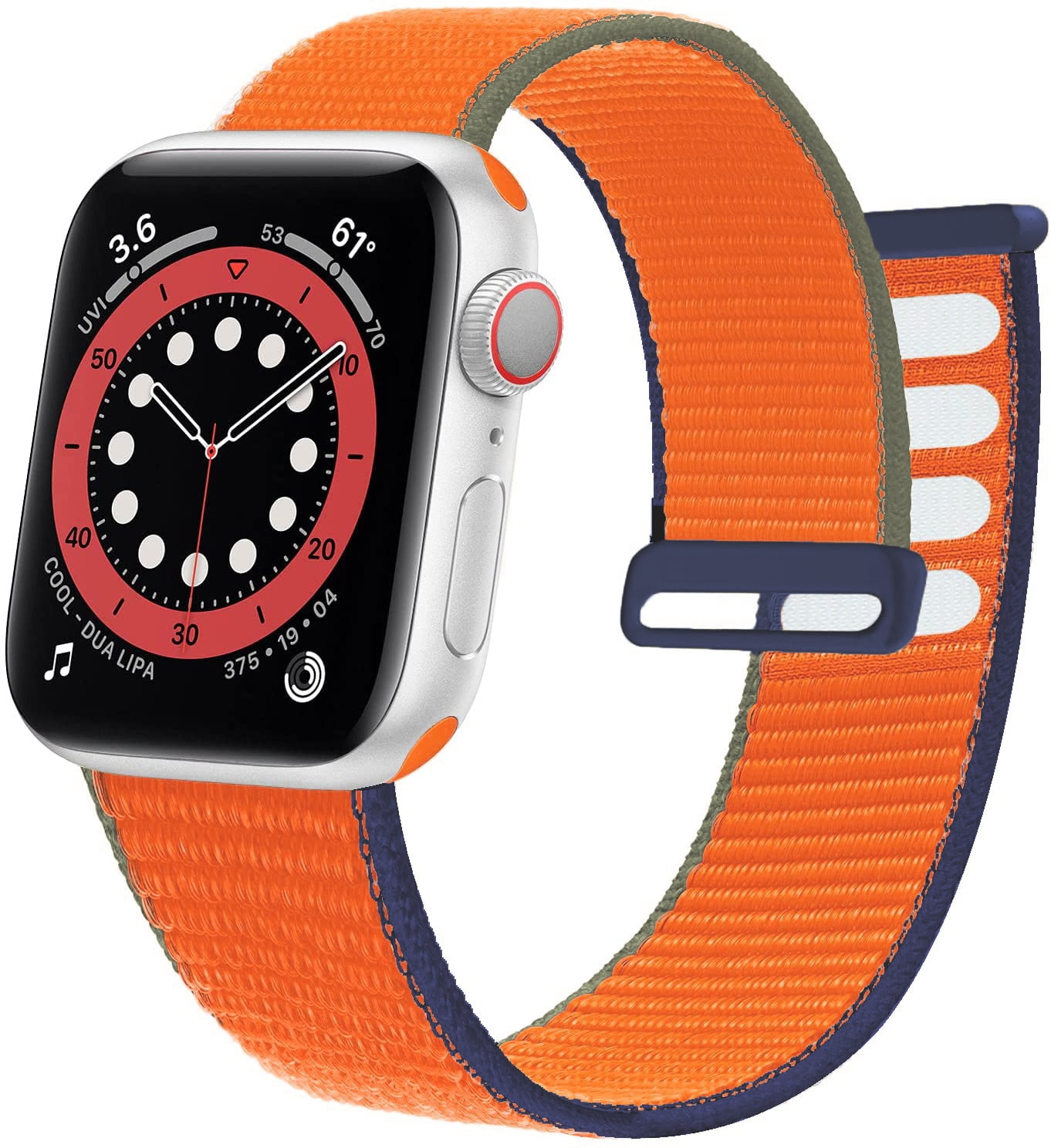 Solo Loop Band Sport Loop Kumquat Solo Loop STRAP ONLY, Kumquat