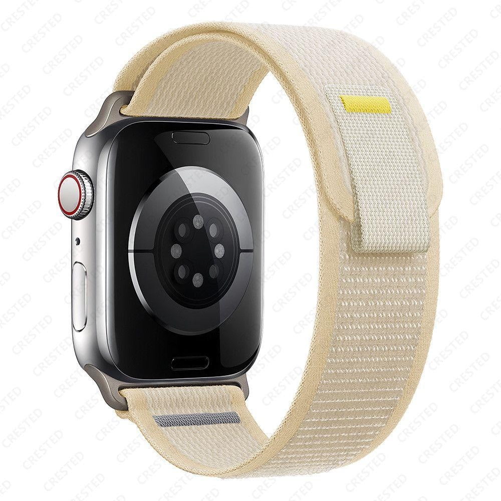 YuiYuKa Trail Loop Strap Compatible with Apple Watch Band 49mm 44mm 40mm  45mm 41mm 42mm 44 45 49 mm Correa Bracelet iWatch Ultra Series 7 6 5 3 SE 8  9 Bands - Black 