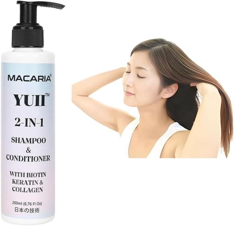 Yuii Biotin Keratin Routine Shampoo and Conditioner, All Hair Types For Women