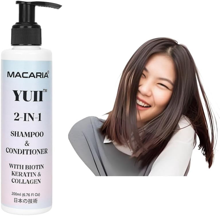 Yuii Biotin Keratin and Collagen Shampoo Conditioner Hair Growth Shampoo, Sulfate & Paraben Free Hair Care, for Thickening & Thinning Hair, Controls Hair Fall By Advanced Japanese Technology