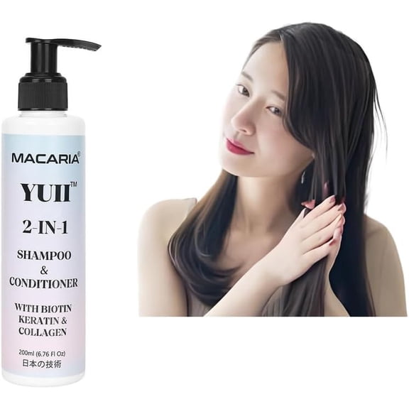 Yuii Biotin Keratin Routine Shampoo & Conditioner Grow Stronger, Healthier, Shinier Hair For Women