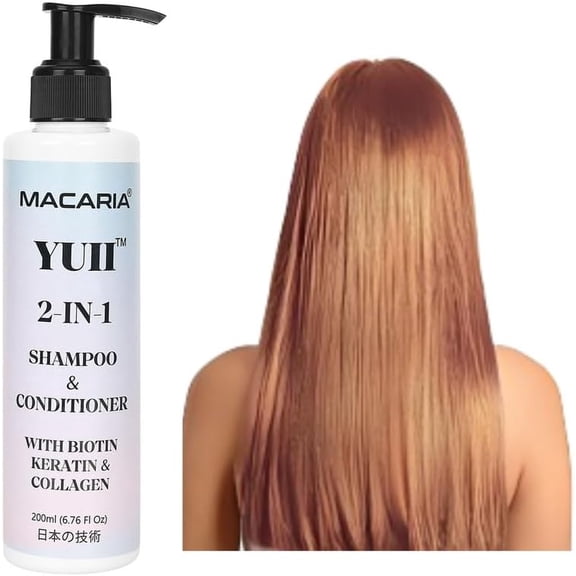 Yuii Biotin Keratin Routine Shampoo and Conditioner, All Hair Types For Men