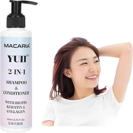 Yuii Biotin Keratin Shampoo & Conditioner Grow Stronger, Healthier, Shinier Hair For Men