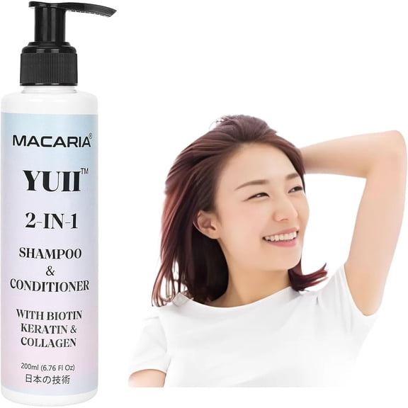 Yuii Biotin Keratin Shampoo & Conditioner Grow Stronger, Healthier, Shinier Hair For Men