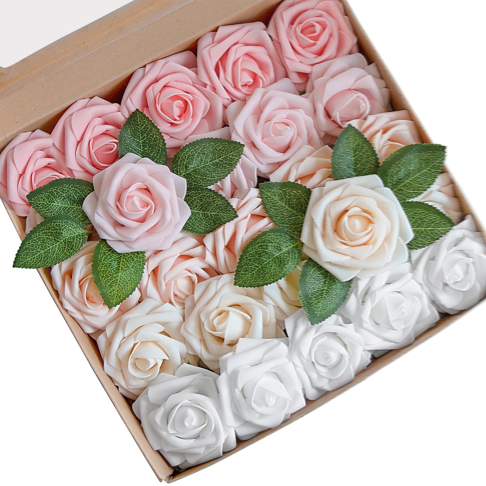 Yuioop DIY Rose Bouquet Gift Boxes 25 Pack, Romantic Rose Bouquet Craft ...