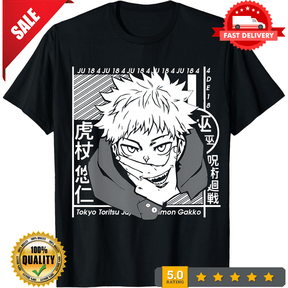 Yuji Itadori Unisex T-shirt, Anime Manga Shirt, Anime Shirt, Japanese shirt, LIMITED EDITION-TH63431