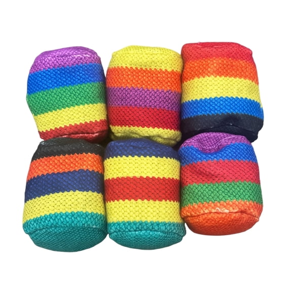 YujiCraft 6 Pc Handheld Bean Bag Set for Toss & Catch - Coordination Training, Lightweight Portable for Daily Entertainment & Exercise