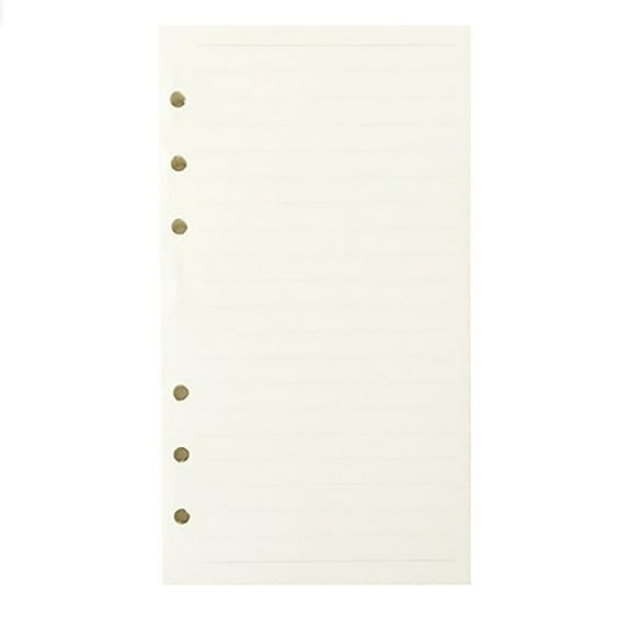 YujiCraft A6 6-Ring Binder Refill Paper, 3PCS College Ruled Planner Inserts for Journal Notebook,C