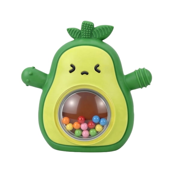 YujiCraft Baby Teething Chewing Toy, Soothing Teether to Prevent Hand Sucking, Hand-Held Oral Massager for Teething Relief
