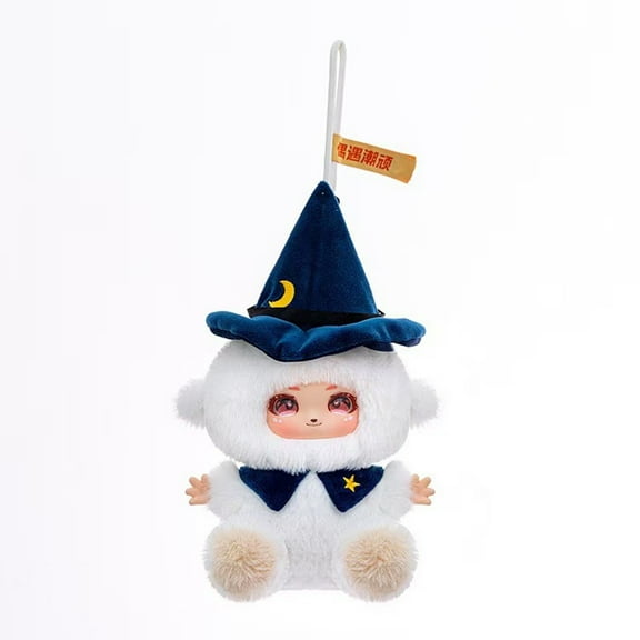 YujiCraft Cartoon Cute Doll Plush Toy Keychain, Small Pendant Bag Charm, Mini Stuffed Animal for Kids,Dark Blue