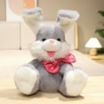 thumbnail image 1 of YujiCraft Children's Bunny Plush Toy Electric Sound Making, 14-inch Talking Stuffed Rabbit Birthday Gift,Gray, 1 of 5