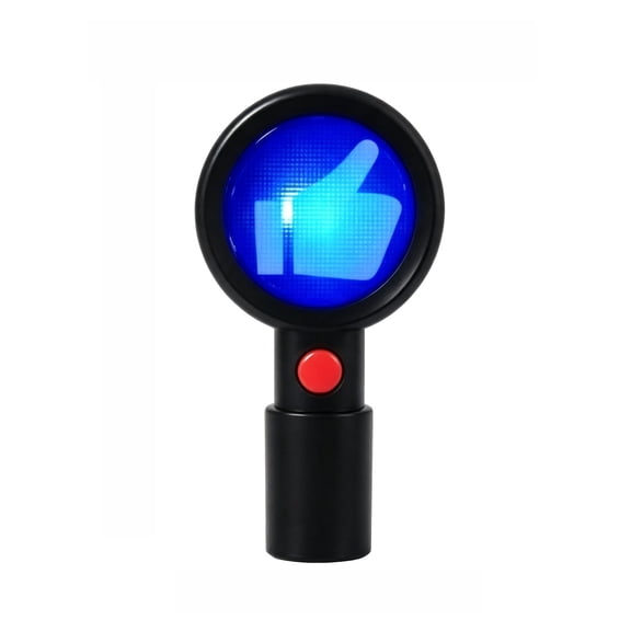 YujiCraft Electronic True False Answer Button Toy with Sound Light for Game Show Double Sided, Black