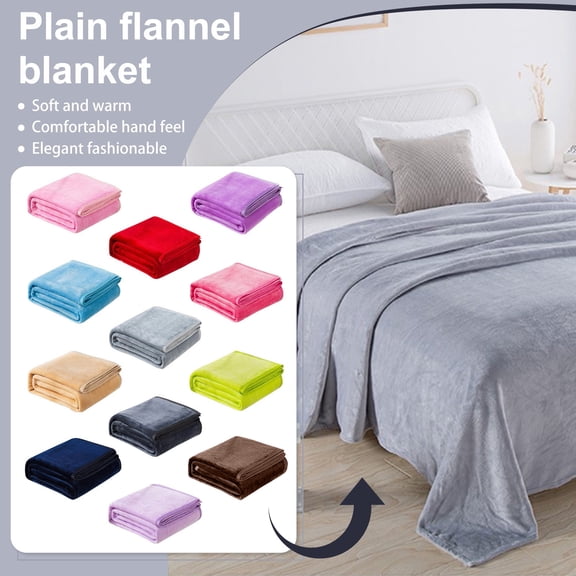 YujiCraft Fleece Blankets Single Twin Bed, Full Size Fleece Throw Blanket for Winter Warmth, 59x39 Inch,Camel