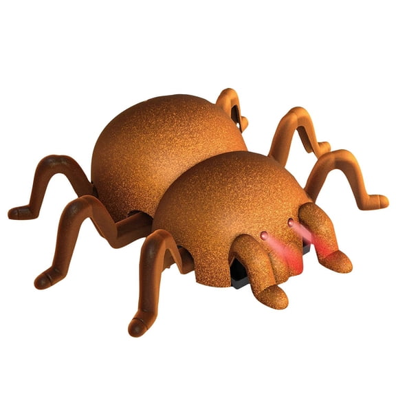 YujiCraft Halloween Remote Control Wall Climbing Spider Toy Rechargeable RC Indoor Toy for Party Favors Brown