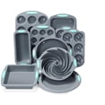 thumbnail image 1 of YujiCraft High Temperature Resistant Non-Stick Silicone Cake Mold and Muffin Cup, Reusable Baking Pan for Easy Release,A, 1 of 9