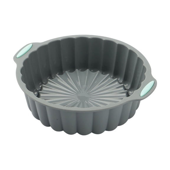 YujiCraft High Temperature Resistant Non-Stick Silicone Cake Mold and Muffin Cup, Reusable Baking Pan for Easy Release,F