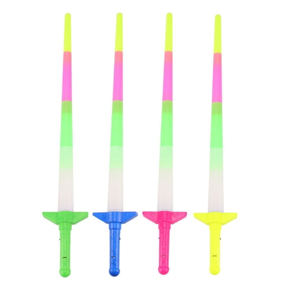 YujiCraft LED Telescoping Glow Sword Party Toy for Kids Birthday Halloween Christmas Gift Assorted
