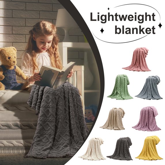YujiCraft Plush Throw Blanket, Super Soft Comfortable Lightweight Cozy Warm Solid Color Blanket for Sofa,28x39 Inch,Army Green