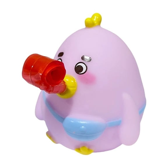 YujiCraft Spitting Pinch Rolling Chicken Squeeze Toy, Sound Effect Stress Reliever, Purple
