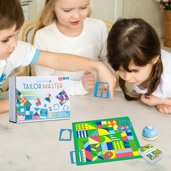 YujiCraft Tailor T Board Game, Two-Player Fast Reaction & Color Matching Game,C