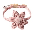 thumbnail image 1 of YujiCraft Valentine Dog Collar with Bow, Metal Buckle, Adjustable Pink Heart Bowtie Pet Valentine Collars for Medium Dogs, 1 of 3